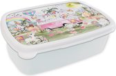 Corbeille à pain Wit - Lunch box - Lunch box - Unicorn - Arc-en-ciel - Enfants - 18x12x6 cm - Adultes