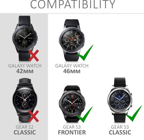 kwmobile Beschermende Ring geschikt voor Samsung Galaxy Watch 46mm Galaxy Gear S3. bol