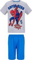 Spider Man Shortama - Grijs - 128