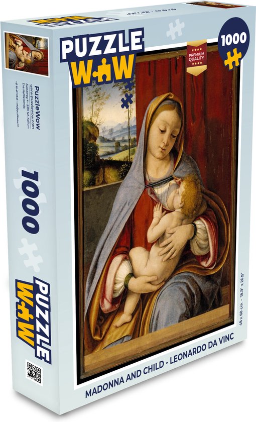 Puzzle Vierge à l'enfant - Leonardo de Vinci - Puzzle - Puzzle 1000 pièces  adultes