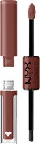 Nyx Professional Makeup Shine Loud High Shine Lip Color - Boundary Pusher - Glanzende Vloeibare Lippenstift - Bruin
