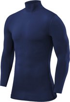 Haut de compression à manches longues et col montant pour homme - Blueprint (Blauw)