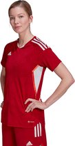 Adidas Condivo 22 Md Korte Mouwen T-shirt Rood S Vrouw