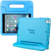 HappyCase Kinder Tablethoes Geschikt voor Apple iPad 9.7 2017/2018/Air/Air 2 | Kindvriendelijke Hoes | Beschemhoes | Kinderhoes | met Handvat en Standaard | Blauw