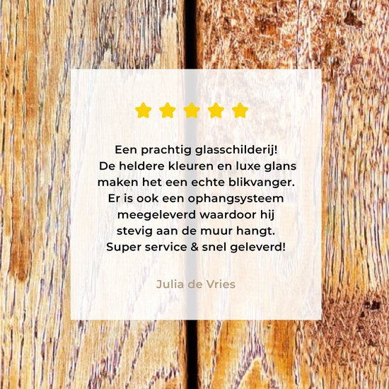 MuchoWow® Peinture sur Verre - Rural - Vintage - Bois - Étagère - 20x40 cm - Peintures sur Verre Acrylique - Photo sur Glas