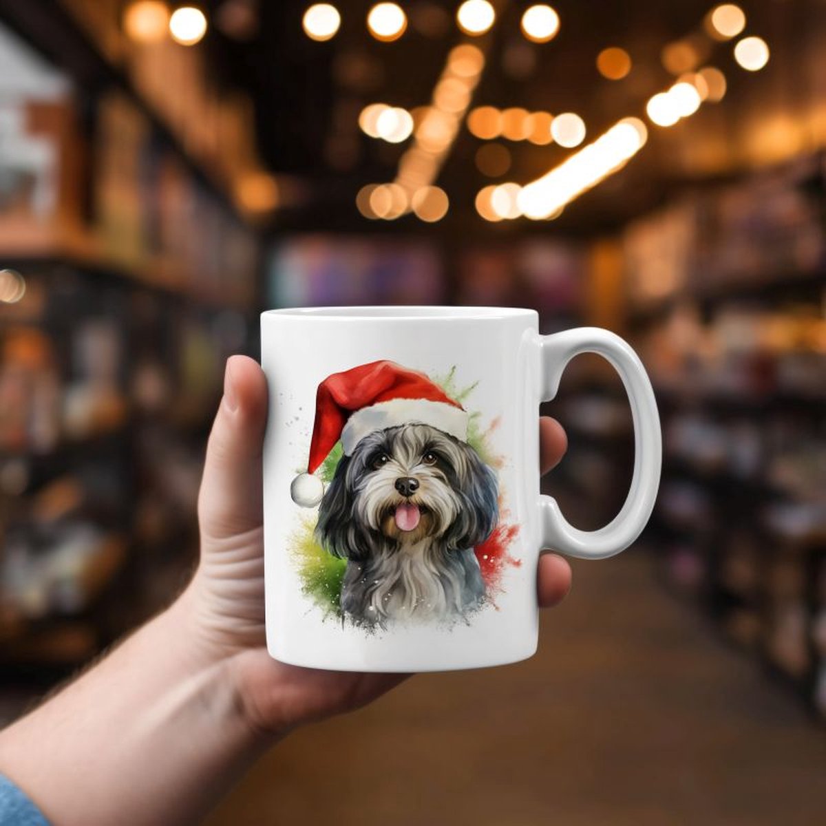 Mok Havnese hond Beker cadeau voor haar of hem, kerst, verjaardag, honden liefhebber, zus, broer, vriendin, vriend, collega, moeder, vader, hond