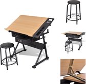 A3 Tekentafel Professionele Precisie Tekentafel met 2 Parallelle Linialen en 2 Hoekclips, Multifunctioneel Ergonomisch Verstelbare Tekenhulpmiddel voor Tekenwerk en Tekeningen