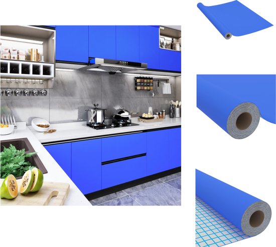 VidaXL Zelfklevende Meubelfolie Universeel 500 X 90 Cm Hoogglans vidaxl-zelfklevende-meubelfolie-universeel-500-x-90-cm-hoogglans