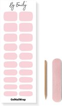 By Emily® Gel Nail Wraps & Gellak Stickers - Off pink - Nagelstickers - Gel Nagel Folie - DIY Manicure - Langhoudende Nail Art - UV LED Lamp Vereist - Trendy Designs - SpringNails- Lente - Nagels Inspiratie - Veilig voor Nagels - 20 Stickers