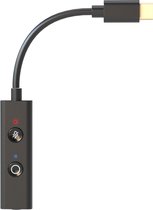Creative Sound Blaster PLAY! 4 Hi-res externe USB-C DAC-adapter met hoge resolutie met VoiceDetect automatisch inschakelen/uitschakelen van de microfoon, ruisonderdrukking, Bass Boost/Dynamic EQ