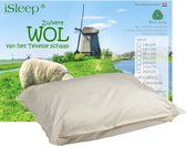 iSleep Wollen Hoofdkussen Basic - 60x70 cm - Ecru