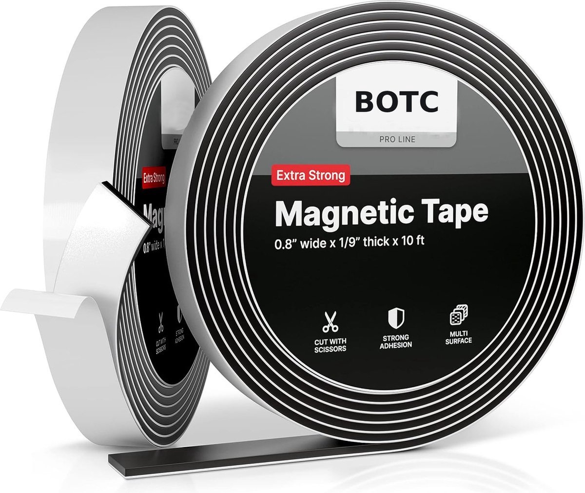 BOTC Magneetstrip zelfklevend - 5m x 2cm - Magneetband met Plakstrip - Magneetband zelfklevend - BOTC