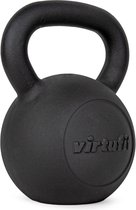 VirtuFit Kettlebell Pro - Kettle Bell - Gietijzer - 20 kg - Zwart - Sport Gewicht - Ergonomische & Brede Handgreep - Geschikt voor CrossFit & Fitness - Conditietraining