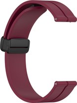 Bracelet en Siliconen - adapté pour Garmin Venu / Venu 2 Plus / Venu SQ / SQ 2 / Vivomove / Vivomove 3 / Style / Vivoactive 3 / Vivoactive 5 / Forerunner 55 / 245 / 645 - rouge bordeaux