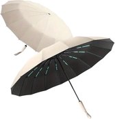 Livano Parapluie Coupe-Vent - Pliable - Parapluie Tempête Moderne - Résistant aux Tempêtes - Extensible Automatiquement - Parapluie - Beige