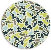 Muurcirkel kinderkamer - Camouflage - Groen - Jongenskamer decoratie - Schilderij rond - Muurdecoratie rond - Ronde wanddecoratie - ⌀ 30 cm - Ronde schilderijen - Wandcirkel - Muurcirkel binnen