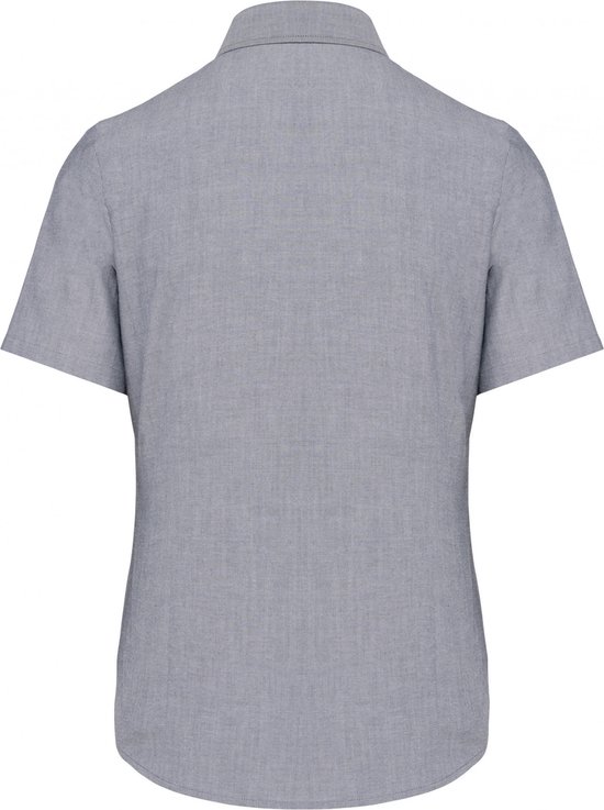 Chemisier Femme 3XL Kariban Manches Courtes Oxford Zinc 70% Katoen, 30% Polyester