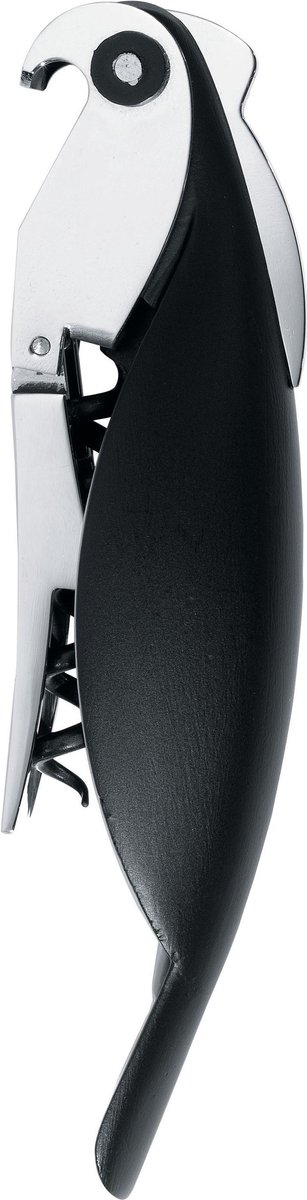 Alessi Parrot Kurkentrekker Zwart