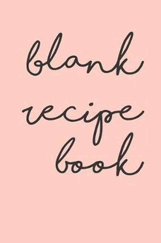 Blank Recipe Book, Books By Saff 9781091695641 Boeken
