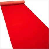 Rode loper - tapijtloper - 1 m x ± 5 m - met beschermfolie