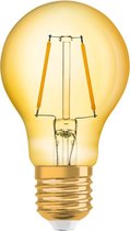 Osram Vintage 1906 LED Classic E27 A 2.5W 824 Filament Goud | Zeer Warm Wit - Vervangt 22W.