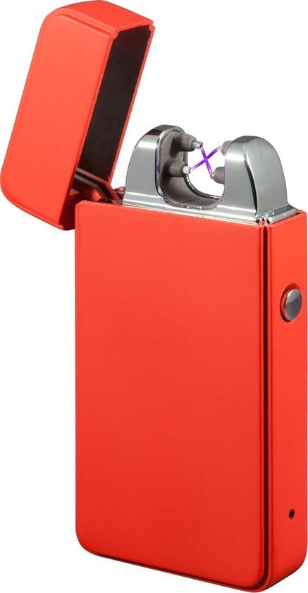 Bol Elektrische Oplaadbare Novi Plasma Aansteker Matte Red Usb Novi Plasma Aansteker Matte Red