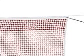 Amigo Tennisnet Dubbele Topmaas 12,7 X 1 M Rood