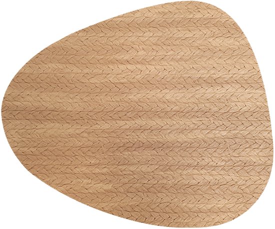 Salt & Pepper - Placemat 45x30cm ovaal maisblad donkerbruin TableTop - – vtwonen
