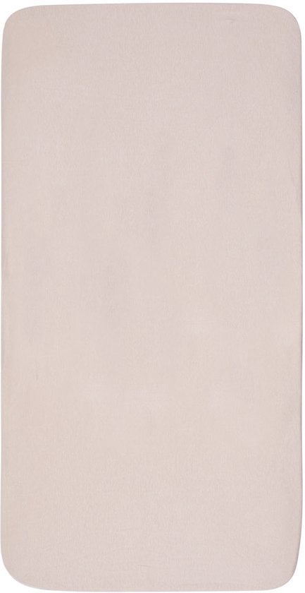 Hoeslaken in de kleur wild rose, van zachte jersey stof.
