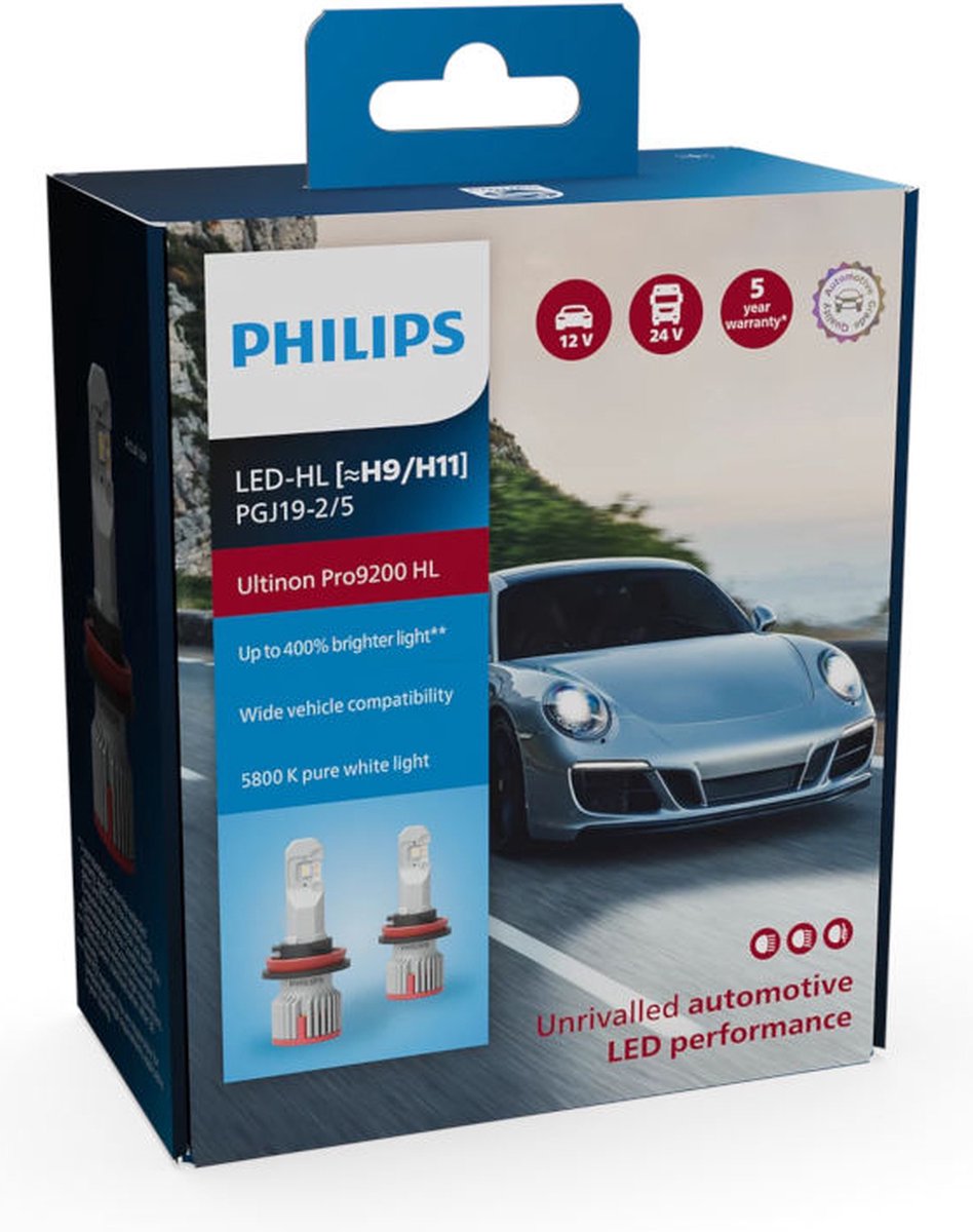 Philips Ultinon Pro9200 HL H9/ H11 LED set 11362U92X2