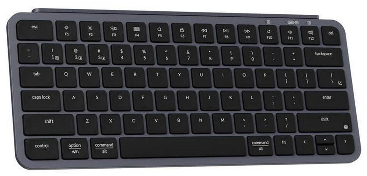 Keychron B1 Pro - Toetsenbord - Draadloos - US QWERTY - 75% - Bluetooth - Laag Profiel - Space Grey thumbnail 3