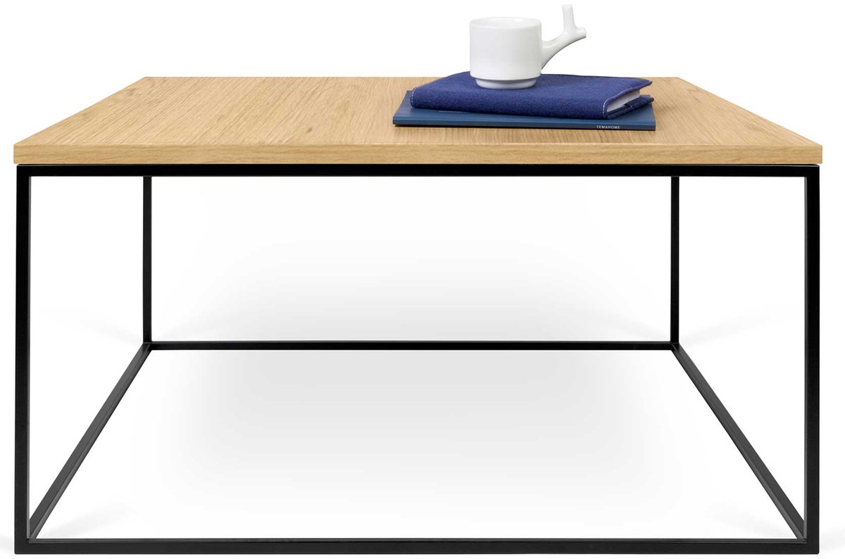 Salontafel Gleam 75x75 - Eik/staal