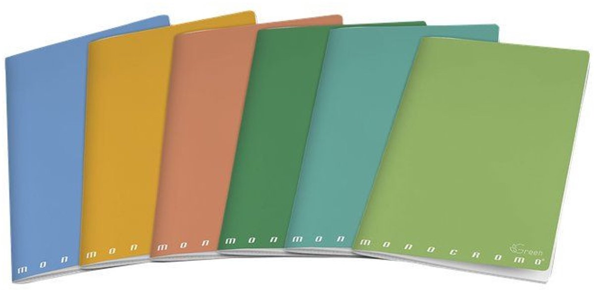Pigna 02309784M schrijfblok & schrift A4 20 vel Meerkleurig