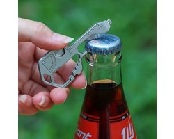 Actie4you® - 24 in 1 Multi Gereedschap Sleutel - Survival Tool - Multitool Sleutel – Zilver