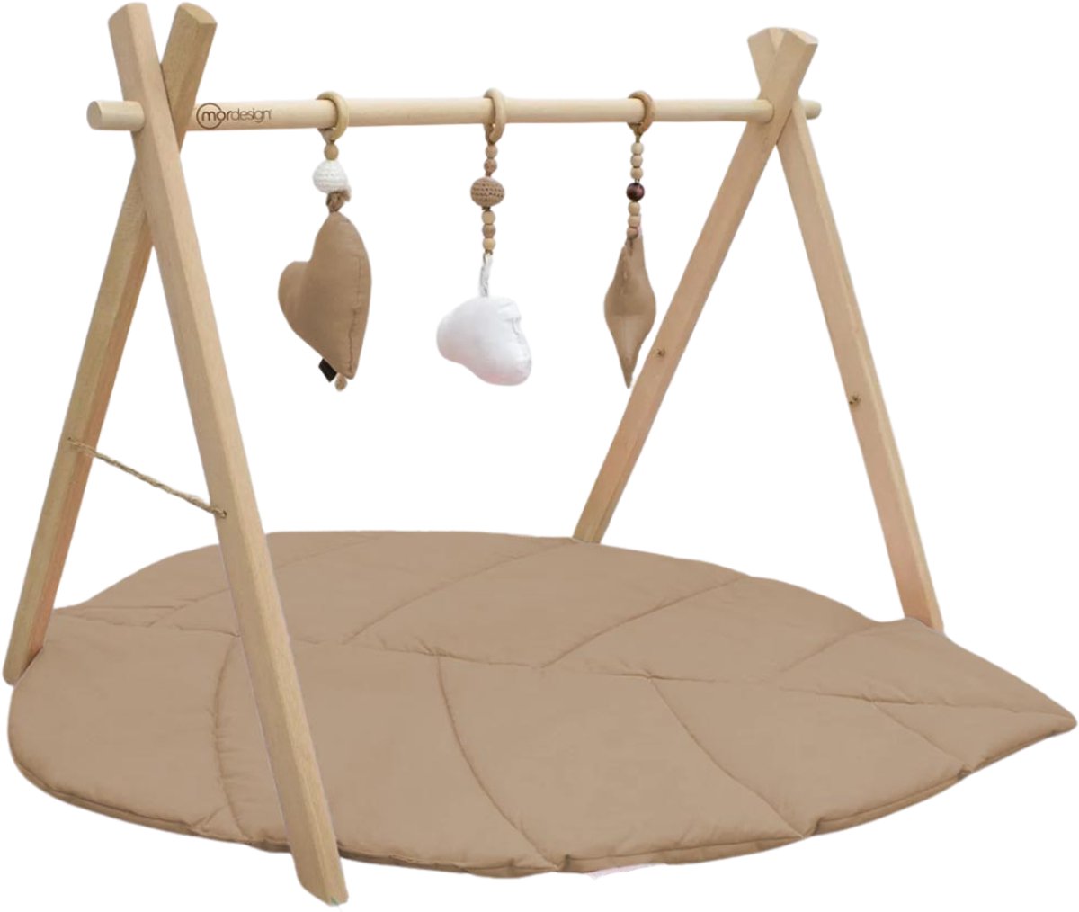 MorDesign Leaf Speelkleed - Groen - Babygym - 70bx60h cm