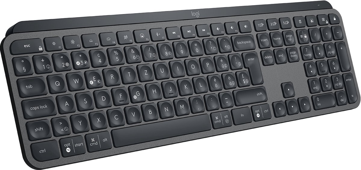 Logitech MX Keys for Business - Verlicht Toetsenbord - QWERTZ Swiss Layout - Draadloos - Grafiet