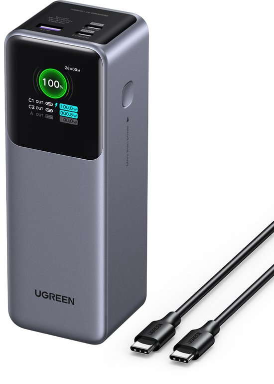 UGREEN 25000mAh 200W Power Bank met Snelladen - UGREEN - €83,99