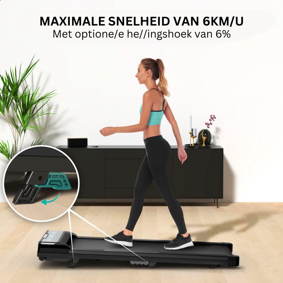 Afbeelding 3 van ApexArte® Loopband Inklapbaar - Wandelband Fitness - Treadmill