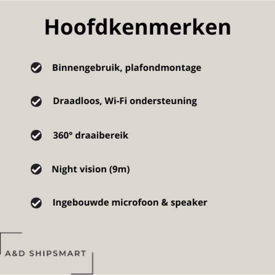 Tapo C200 Beveiligingscamera binnen - 1080P- Full HD- Pan/Tilt
