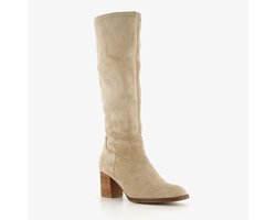 Blue Box hoge dames laarzen met hak beige - Maat 39