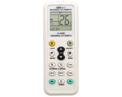Airco Afstandsbediening | 1000-in-1 Universele afstandsbediening voor Airconditioning | Afstandsbediening voor Warmtepomp | Universeel | Klimaatregeling | Klimaatregelaar | Qlima | Airco Universal remote control |Geschikt voor alle Airco's