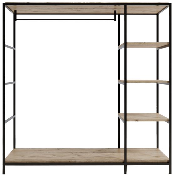 Ensemble d'armoires Woody Fashion | 100 x 40 x 180 cm | Oak design - Asir Group - Armoires de chambre à coucher - Brun - Mélamine|MDF - Armoires de chambre à coucher