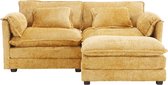Bol.com Bank tweezitsbank love seat woonkamerbank kantoorbank met ottoman en zijzak aanbieding