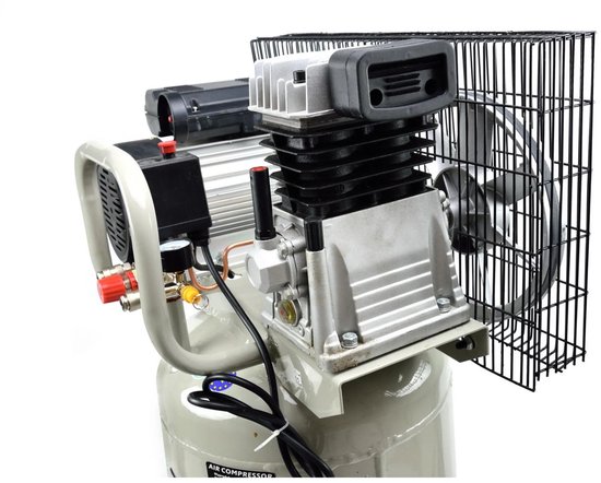 GEKO Verticale luchtcompressor - 100L - Oliegesmeerd - 8 bar - 390 L/min — afbeelding 2