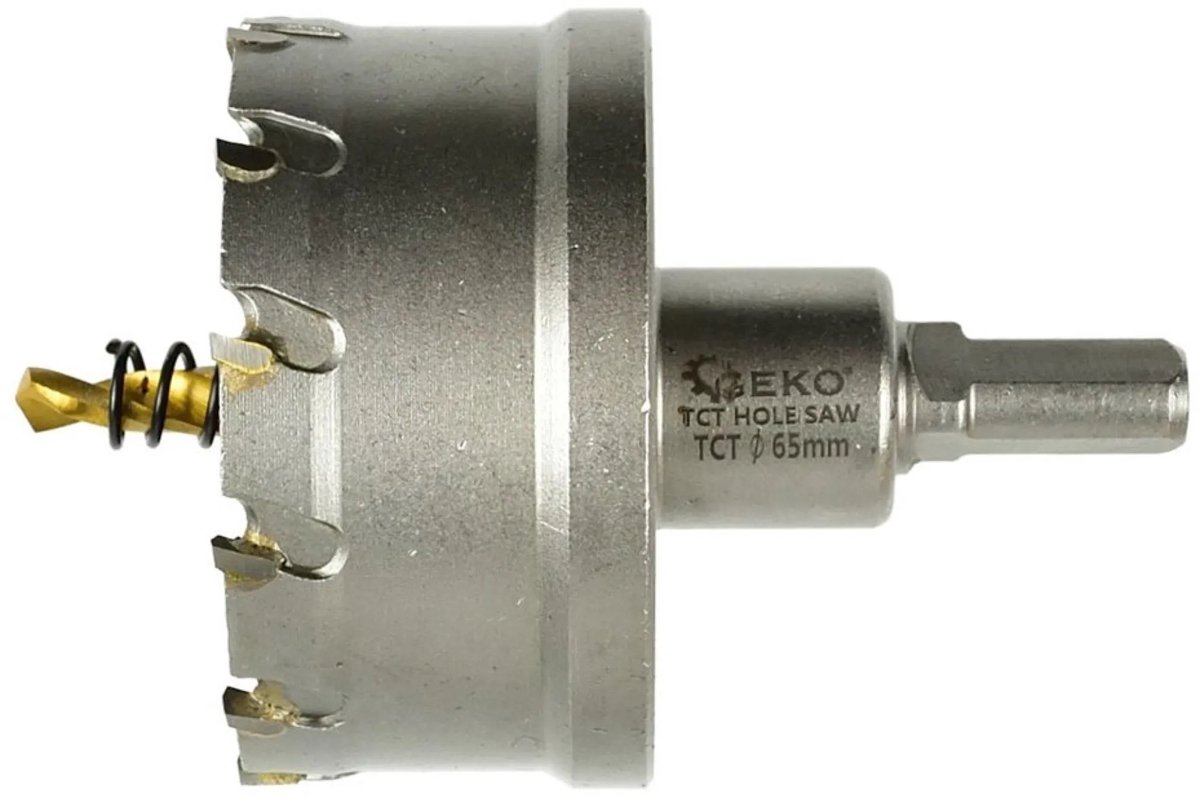 GEKO Tungsten carbide gatenzaag - 65 mm - titanium boor - hoge precisie