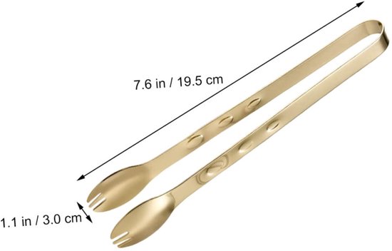 Contacto roestvrij staal tang 27 cm roestvrij staal 18/10