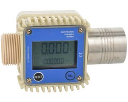 GEKO Digitale brandstofmeter - hoge nauwkeurigheid - LCD display - 10-120 L/min - 1