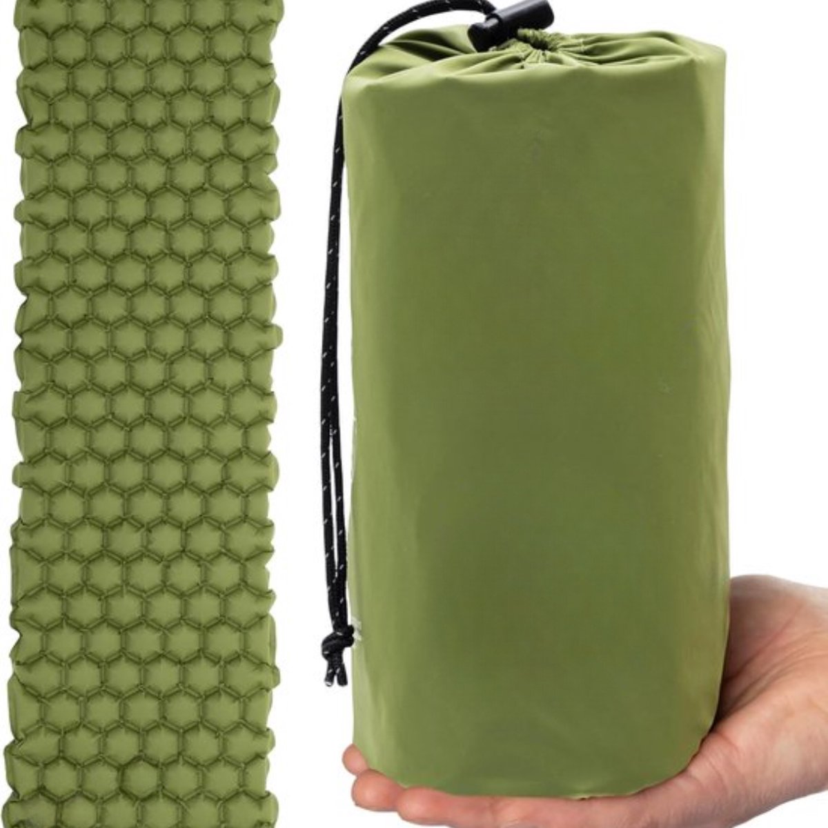"Ultralichte Opblaasbare Campingmat - Ideaal voor Comfortabele Nachten in de Buitenlucht"
