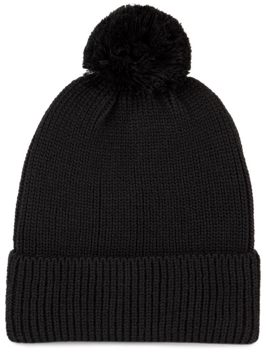 K-up Muts met pompon KP959 - Black - One size