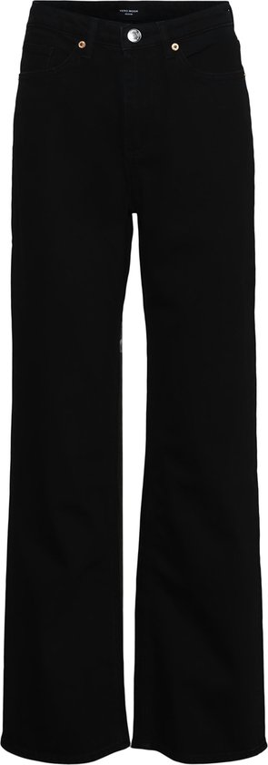 Vero Moda Jeans Vmtessa Hr Wide Jeans Ra118 Ga Noos 10290541 Black Dames Maat - W33 X L32